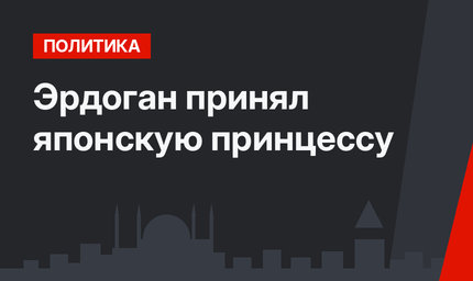 Эрдоган принял японскую принцессу