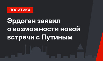 Эрдоган заявил о возможности новой встречи с Путиным