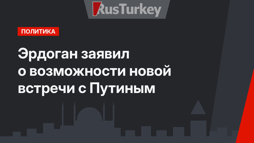 Эрдоган заявил о возможности новой встречи с Путиным