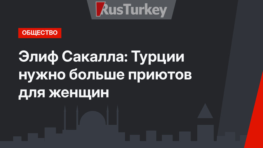 Элиф Сакалла: Турции нужно больше приютов для женщин
