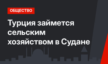 Турция займется сельским хозяйством в Судане