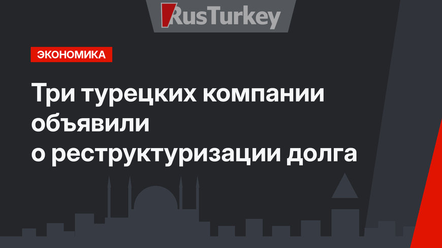 Три турецких компании объявили о реструктуризации долга