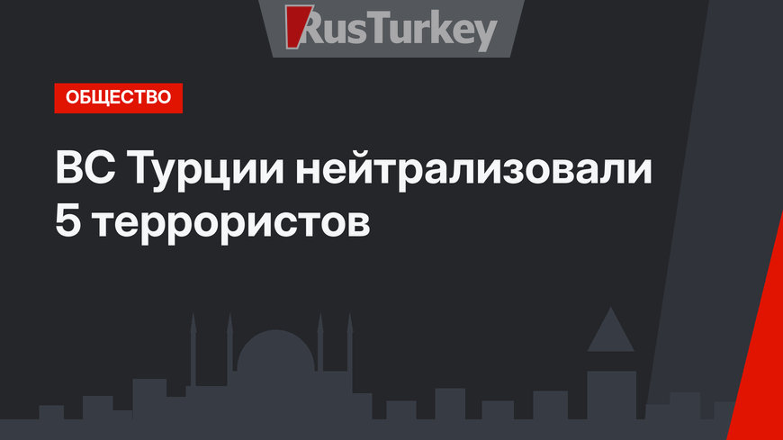 ВС Турции нейтрализовали 5 террористов