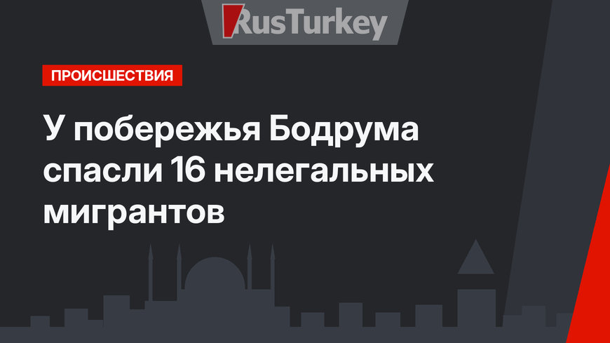 У побережья Бодрума спасли 16 нелегальных мигрантов