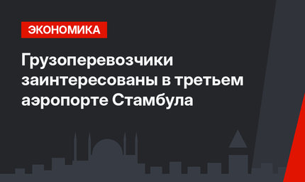 Грузоперевозчики заинтересованы в третьем аэропорте Стамбула 