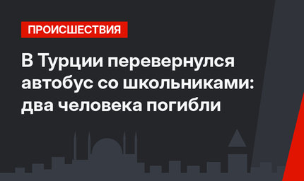 В Турции перевернулся автобус со школьниками: два человека погибли
