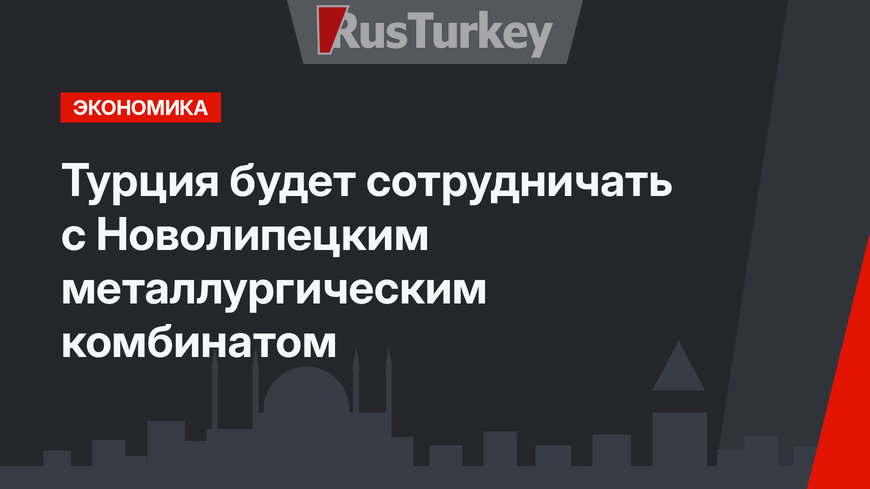 Турция будет сотрудничать с Новолипецким металлургическим комбинатом