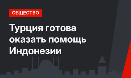 Турция готова оказать помощь Индонезии