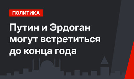 Путин и Эрдоган могут встретиться до конца года