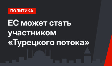 ЕС может стать участником «Турецкого потока»