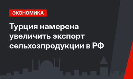 Турция намерена увеличить экспорт сельхозпродукции в РФ 