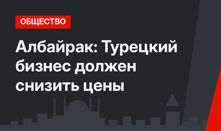 Албайрак: Турецкий бизнес должен снизить цены
