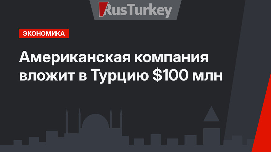 Американская компания вложит в Турцию $100 млн