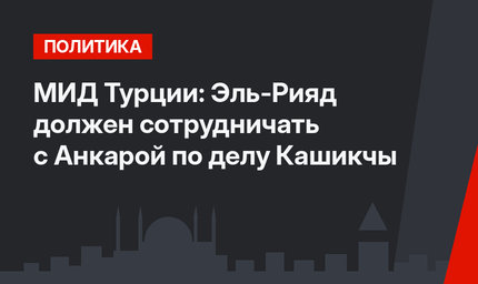МИД Турции: Эль-Рияд должен сотрудничать с Анкарой по делу Кашикчы