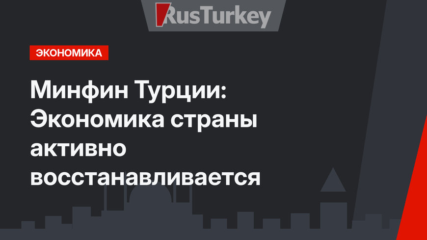 Минфин Турции: Экономика страны активно восстанавливается