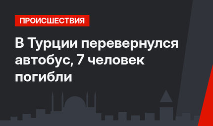 В Турции перевернулся автобус, 7 человек погибли