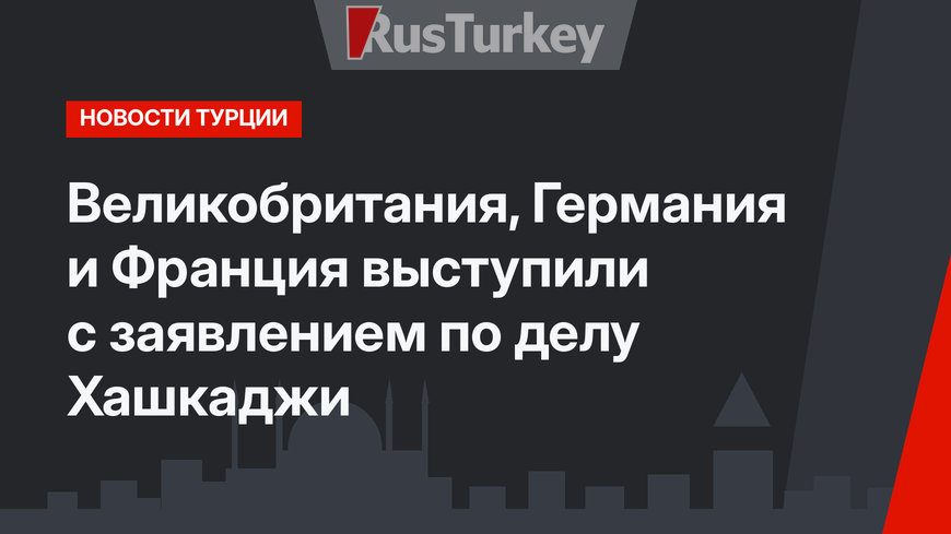 Великобритания, Германия и Франция выступили с заявлением по делу Хашкаджи