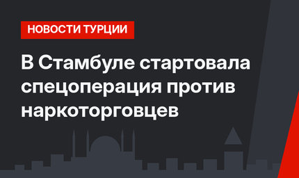 В Стамбуле стартовала спецоперация против наркоторговцев