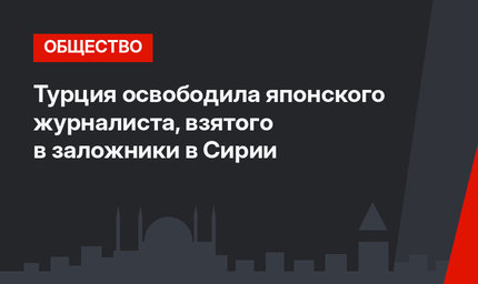 Турция освободила японского журналиста,  взятого в заложники в Сирии
