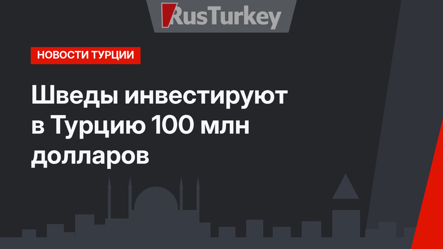Шведы инвестируют в Турцию 100 млн долларов