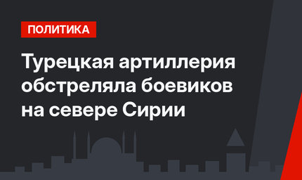 Турецкая артиллерия обстреляла боевиков на севере Сирии