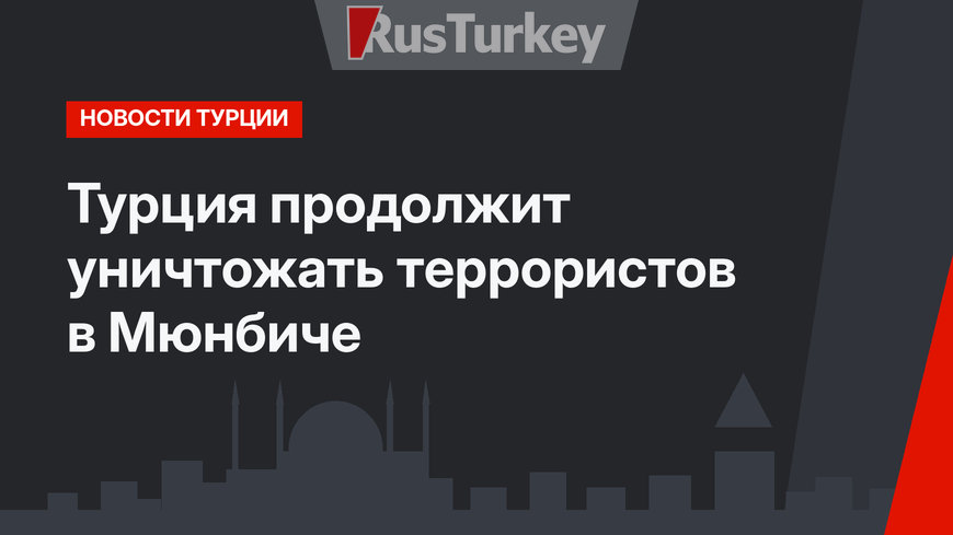 Турция продолжит уничтожать террористов в Мюнбиче
