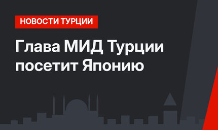 Глава МИД Турции посетит Японию