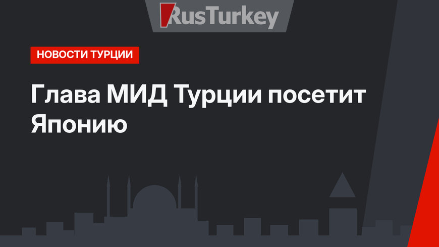 Глава МИД Турции посетит Японию