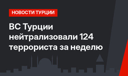 ВС Турции нейтрализовали 124 террориста за неделю