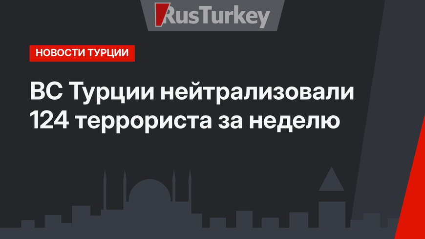 ВС Турции нейтрализовали 124 террориста за неделю