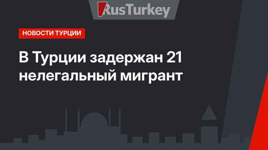 В Турции задержан 21 нелегальный мигрант
