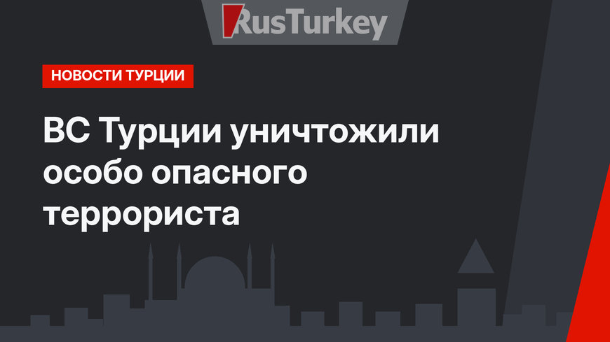 ВС Турции уничтожили особо опасного террориста 