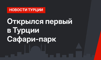 Открылся первый в Турции Сафари-парк