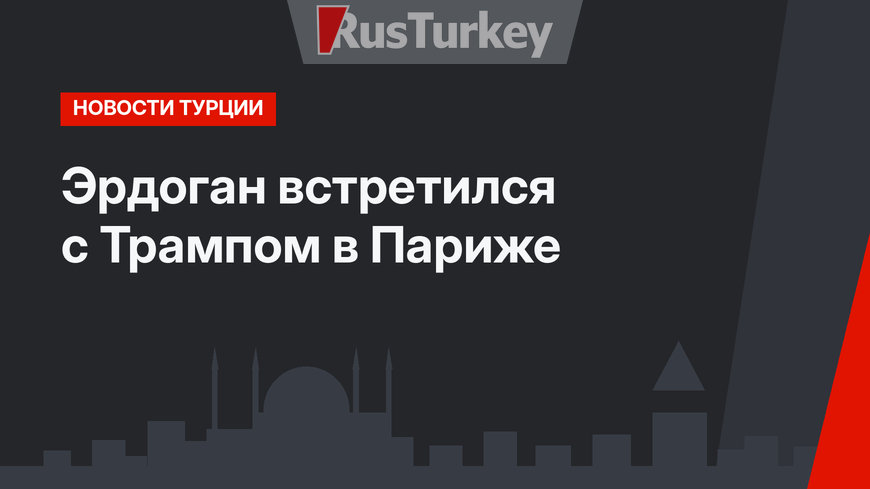 Эрдоган встретился с Трампом в Париже