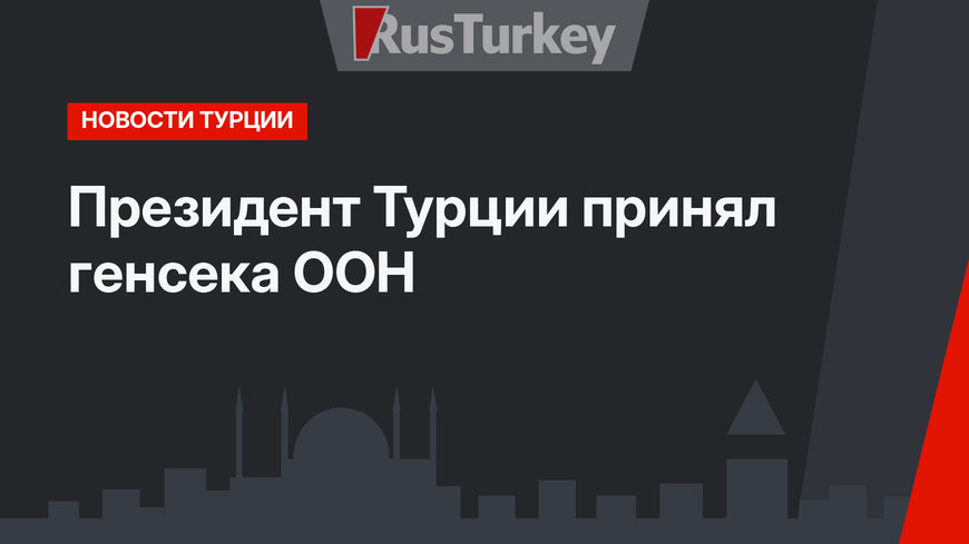 Президент Турции принял генсека ООН