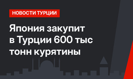 Япония закупит в Турции 600 тыс тонн курятины