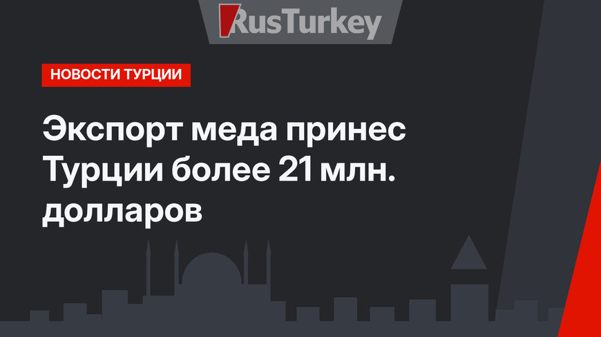 Экспорт меда принес Турции более 21 млн. долларов