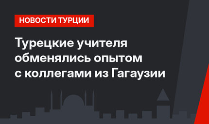 Турецкие учителя обменялись опытом с коллегами из Гагаузии