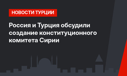 Россия и Турция обсудили создание конституционного комитета Сирии