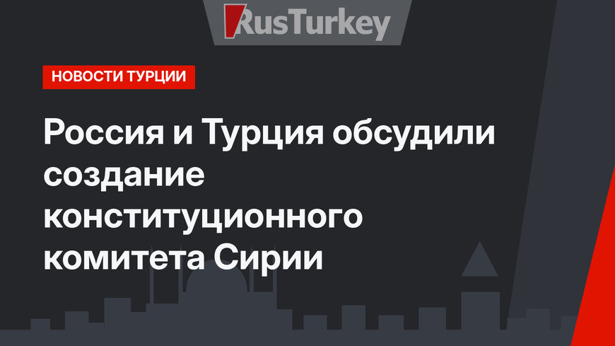 Россия и Турция обсудили создание конституционного комитета Сирии