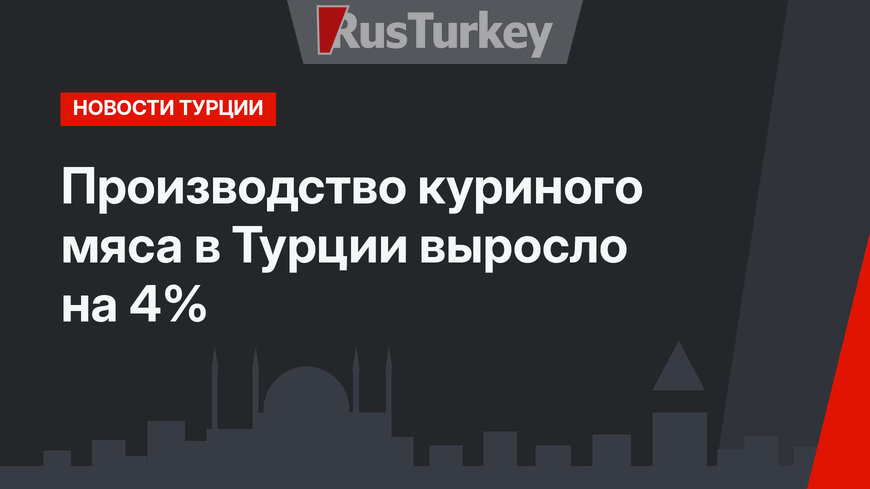 Производство куриного мяса в Турции выросло на 4%