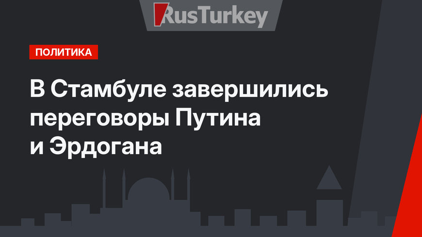 В Стамбуле завершились переговоры Путина и Эрдогана