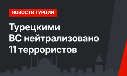 Турецкими ВС нейтрализовано 11 террористов