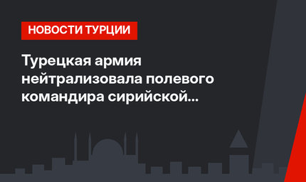 Турецкая армия нейтрализовала полевого командира сирийской оппозиции