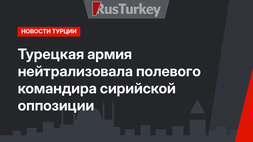Турецкая армия нейтрализовала полевого командира сирийской оппозиции