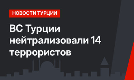 ВС Турции нейтрализовали 14 террористов