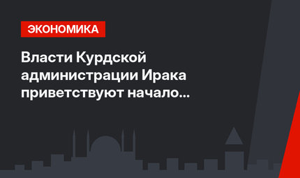 Власти Курдской администрации Ирака приветствуют начало поставок нефти в Турцию