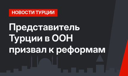 Представитель Турции в ООН призвал к реформам 