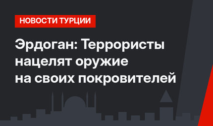 Эрдоган: Террористы нацелят оружие на своих покровителей
