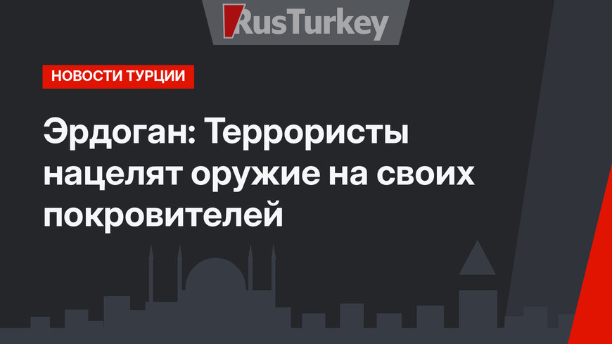 Эрдоган: Террористы нацелят оружие на своих покровителей